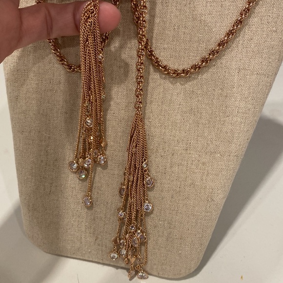 Kendra Scott Sloane Lariat Necklace Rose Gold - Picture 3 of 3